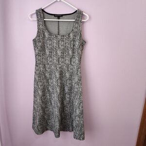 BANANA REPUBLIC Dress Womens Small Grey & Black Sleeveless Career